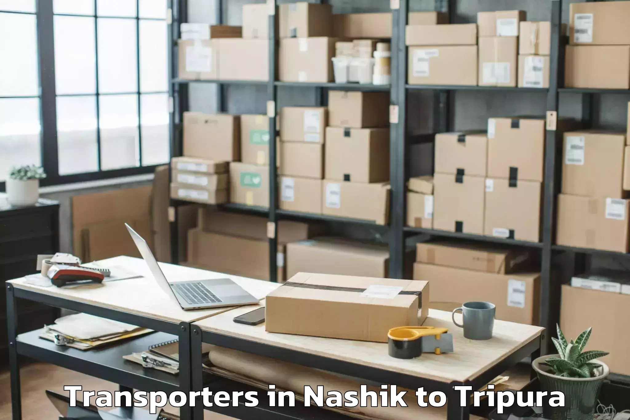 Leading Nashik to Teliamura Transporters Provider